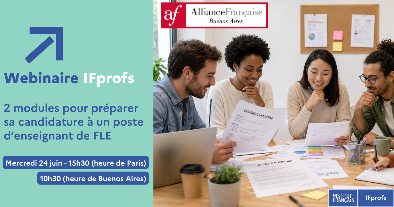 Rediff' webinaire : Préparer sa candidature à un poste d'enseignant de FLE