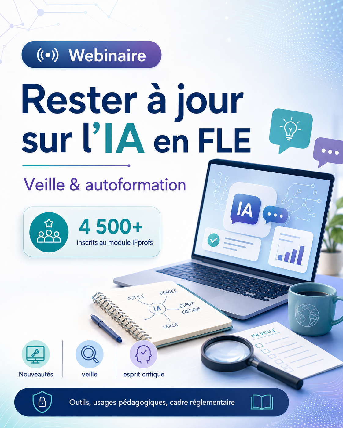 Webinaire IFprofs / « Rester à jour » sur l’IA : construire sa veille et son autoformation