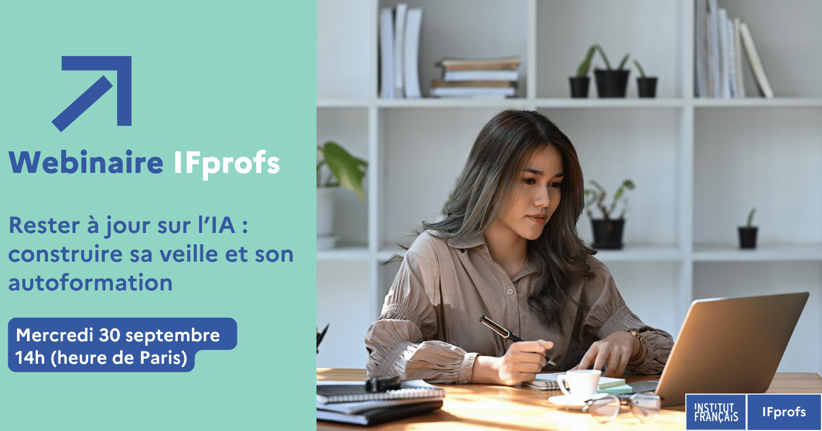 Rediff' webinaire IFprofs : « Rester à jour » sur l’IA : construire sa veille et son autoformation